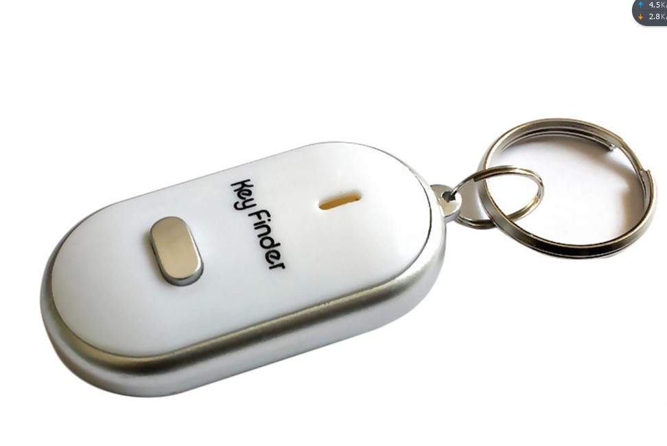 钥匙扣寻找器带灯口哨寻物器老年防丢音频感应闪光电子报警防丢器