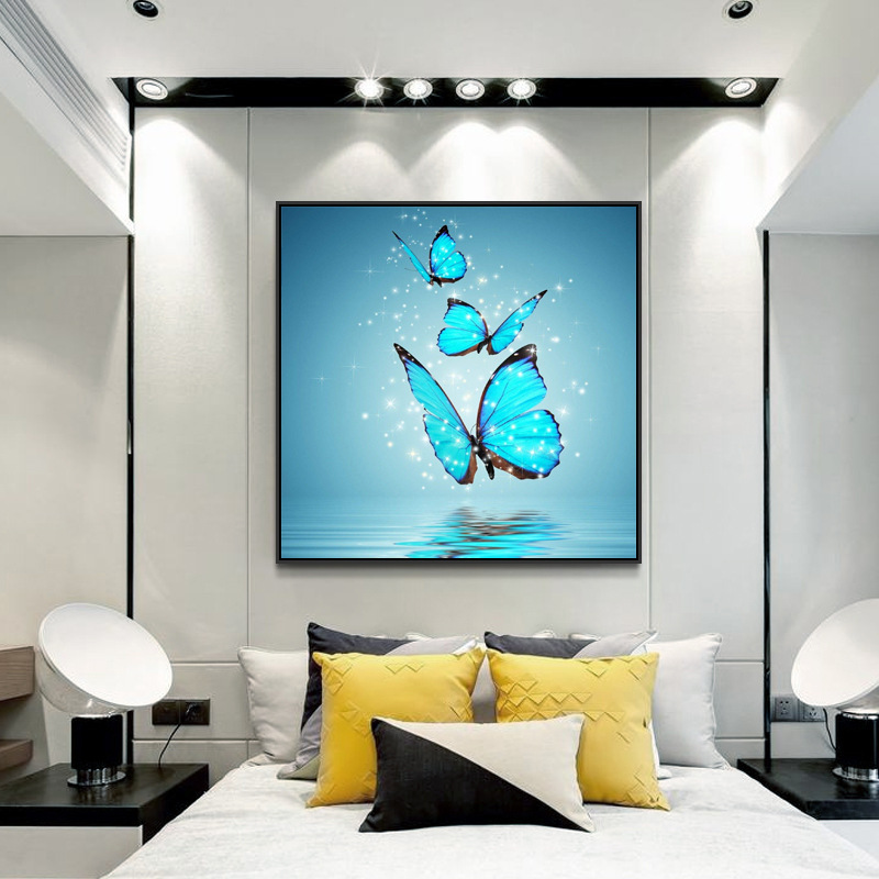 Blue Butterfly Diamond Painting