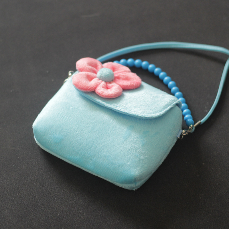 Sweet Flower Plush Small Square Bag