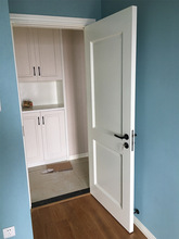 新中式室內房間門mdf免漆門 整套可定室內門家用模壓板套裝門