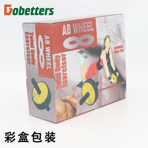 18cm diameter two-color sponge double-wheel abdominal fitness wheel abdominal fitness equipment abdominal muscle wheel roller fitness abdominal wheel fitness manufacturer