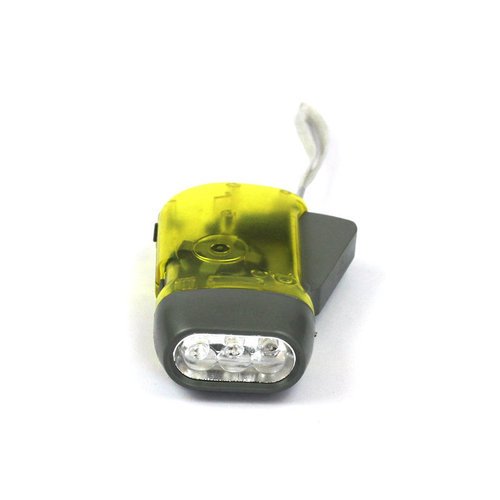 Manufacturer supply hand-cranked flashlight plastic flashlight LED flashlight hand-cranked three-light flashlight