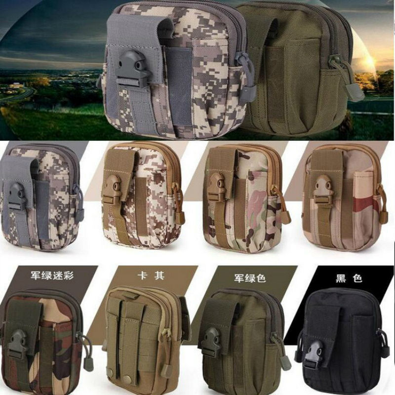 outdoors motion Bag camouflage Tactical package multi-function run Mountaineering Jungle mobile phone Storage bag