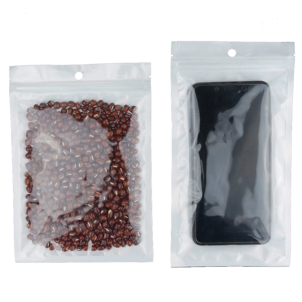 400g Weight Gift Wrapping Supplies, Gift Bags Event & Party Supplies Storage Bag Storage & Cleaning Jewelry Packaging Bags Classification Plastic Material Solid Color Pattern Fashion Style White Color Fashion Solid Color Plastic Storage Bag 6