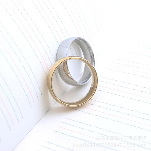 fashionable glossy ring stainless steel