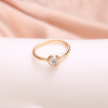 Fashionable metal ring from pearl, European style, simple and elegant design