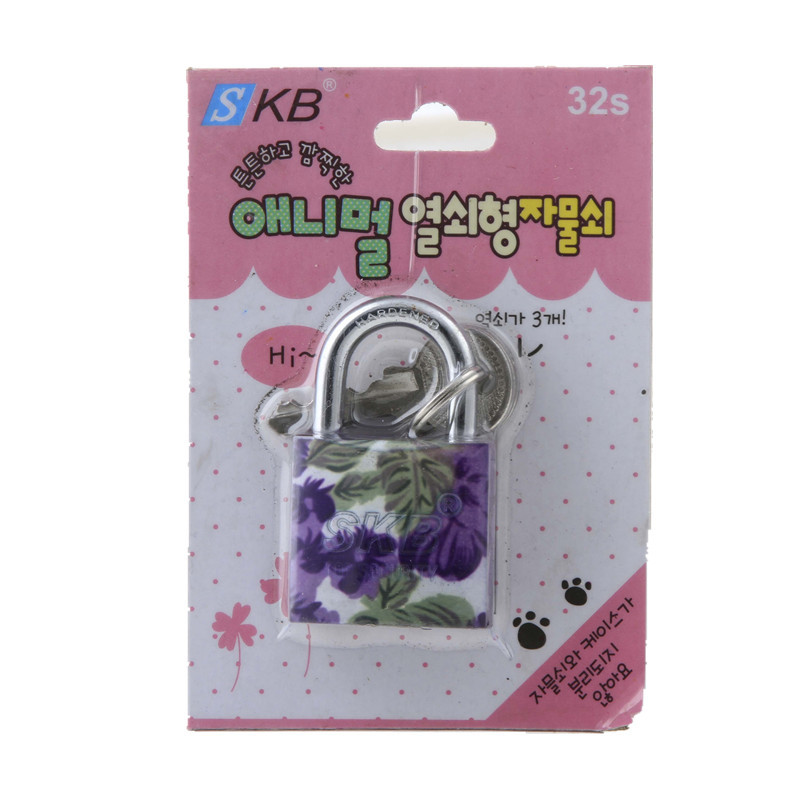 Factory direct heating transfer printing iron padlocks, door locks, printed locks, multi-color and multi-specification bags, arc-shaped color lock heads, wholesale padlocks, hardware locks pic 12