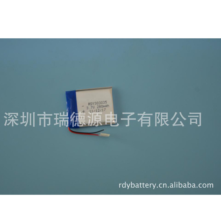 厂家大量销售 PL033035 280mAh聚合物锂电池 可定制