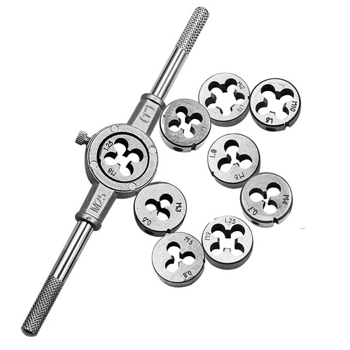 Multi-specification tap and die combination set, hand metric tap wrench, gallows stand, hardware tools wholesale
