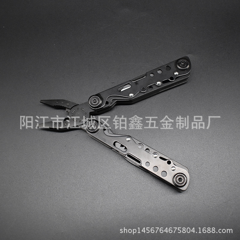 1不锈钢发黑多功能钳子折叠钳工具钳户外组合多用刀瑞军士刀钳