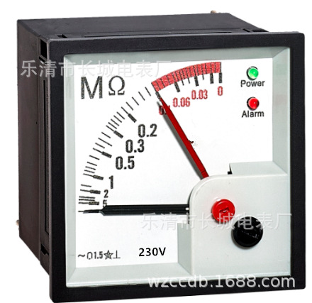 F96-BMΩ 230V  交流电网绝缘电子监测仪 一体化带报警 90度