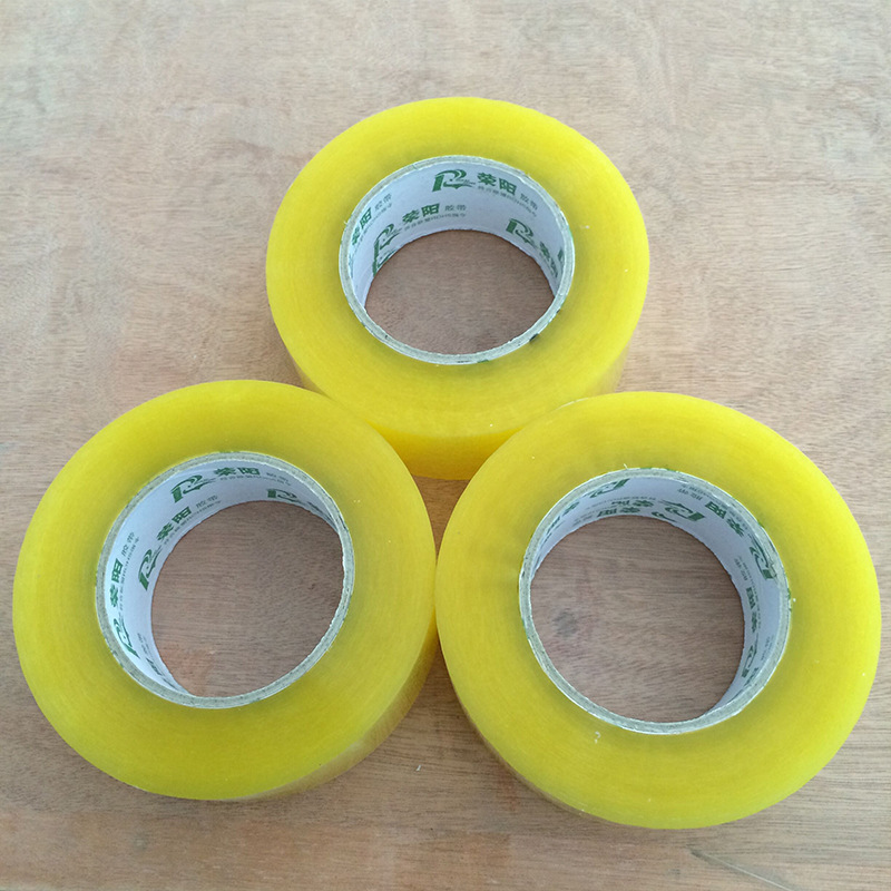 透明胶带整箱批发快递打包胶布大卷透明封箱胶带加长武汉生产厂家