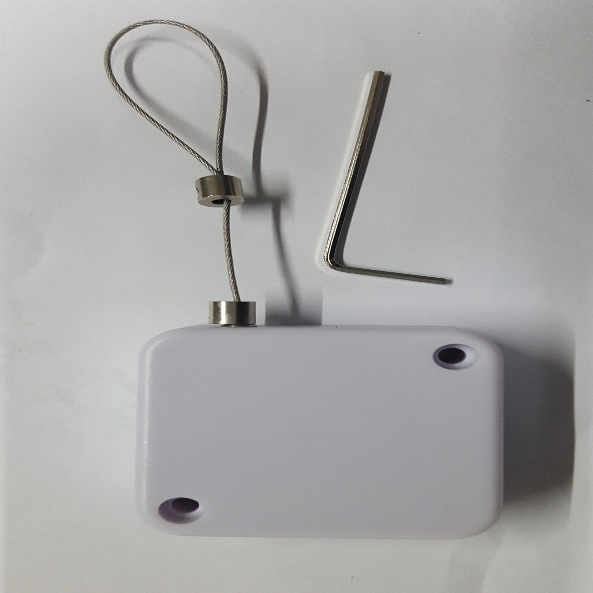 带定位停顿伸缩拉线盒钢丝绳防盗器商品展示拉线器