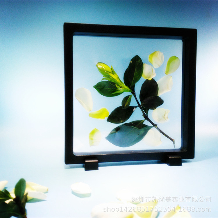 软胶PET薄膜180*180mm首饰架塑胶透明相框展示架弹性膜盒