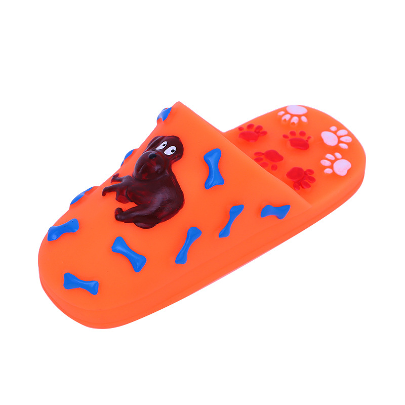 Zapatos de sonido de vinilo lindo perro de dibujos animados gato resistente a los mordiscos molares juguete para mascotas suministro directo de fábrica al por mayor