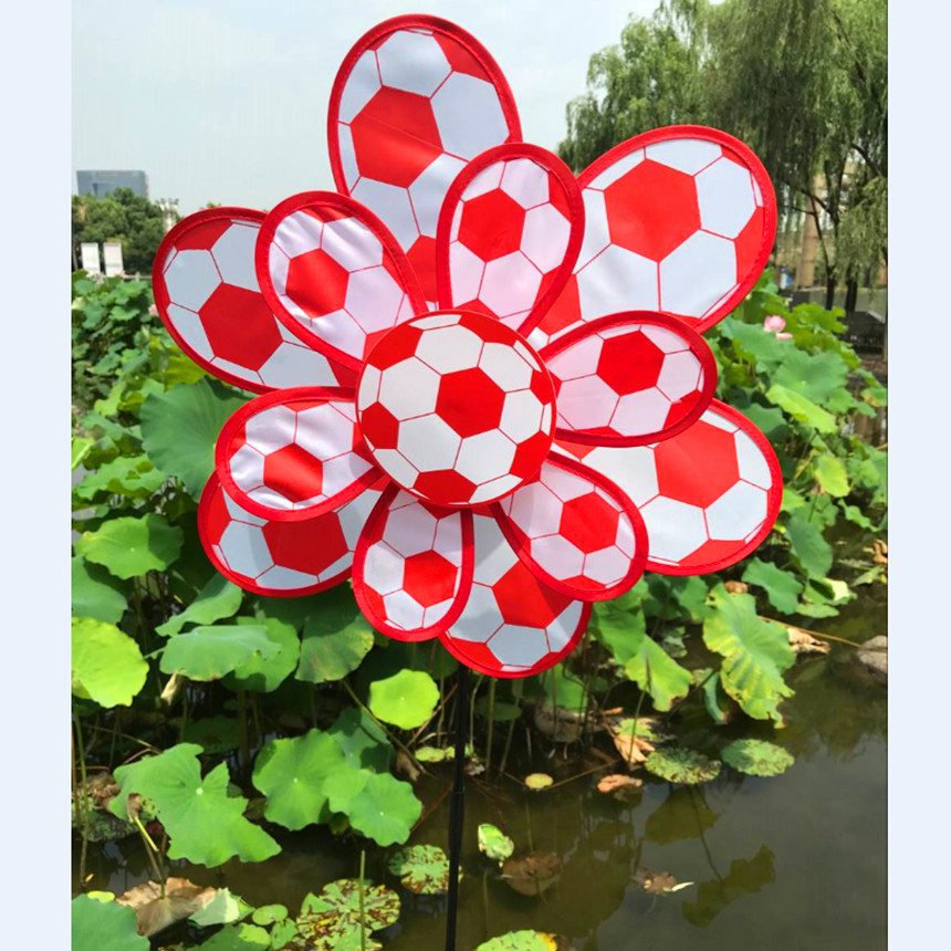 双层布印红白足球