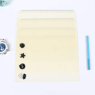 学习文具考试专用软弹彩色垫板资料软垫板可爱动物印花写字垫板|ru