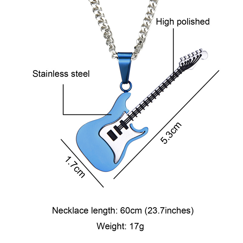 Guitar Pendant Necklace