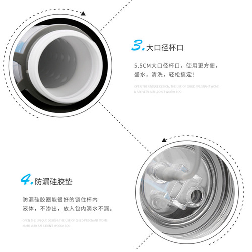 New Neutral Ice-Preserving Spray Riding Bicycle Sports Water Bottle PE Double-Layer Plastic Cup Cooling Function Cup