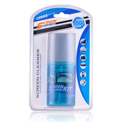 源头工厂 200ml大容量电脑清洁用品 双面绒布屏幕清洁剂