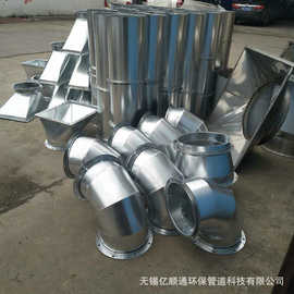 厂家批发圆形镀锌风管 无锡镀锌风管 吴江镀锌风管