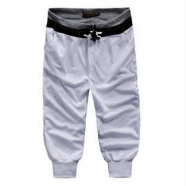 男士卫裤2018夏季新款男装休闲裤七分裤男时尚小脚裤运动裤男批发