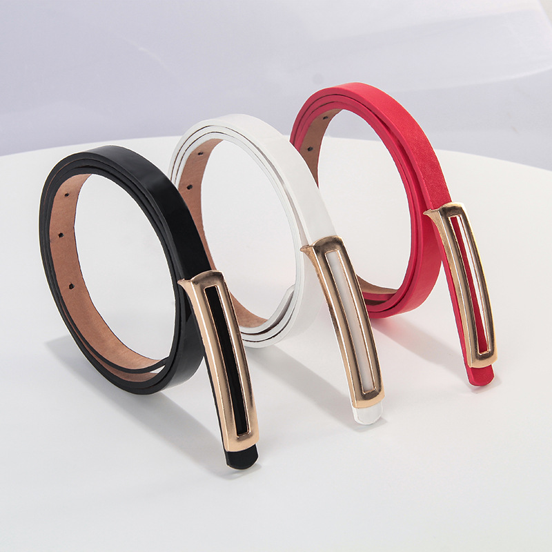 皮带女款 女士腰带女 韩版百搭时尚 春夏细皮带装饰腰带裤带配饰