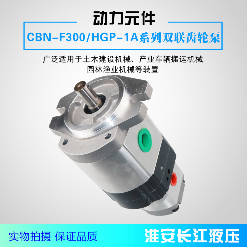 CBN-F300/HGP-1A系列双联齿轮泵高效液压油泵厂家直发现货长江