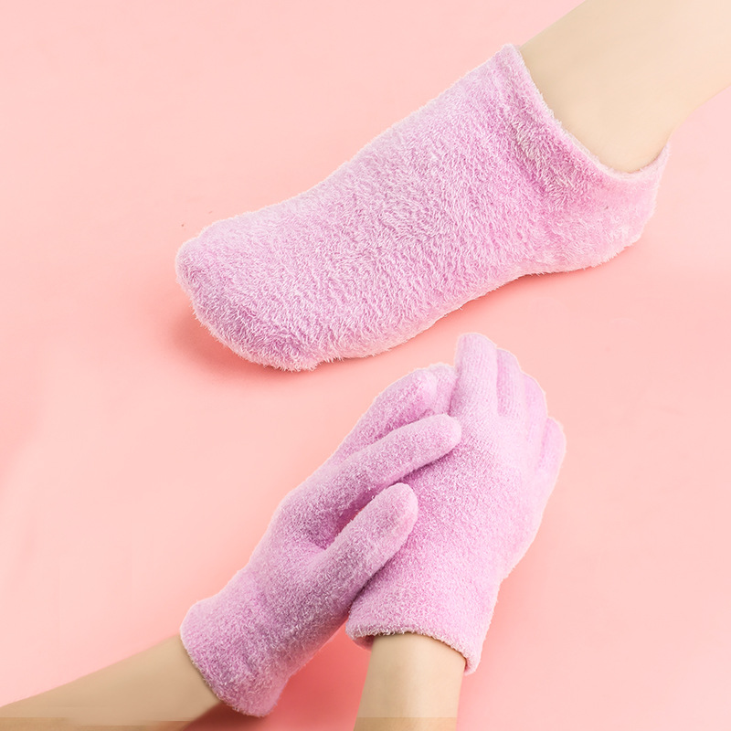 Feather yarn SPA Botany essential oil Gel glove Foot sleeve Socks Skin care skin whitening Moisture Rejuvenation finger Care sets