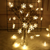 LED flashlight, Christmas battery case, decorations, with snowflakes, flashing light, wholesale