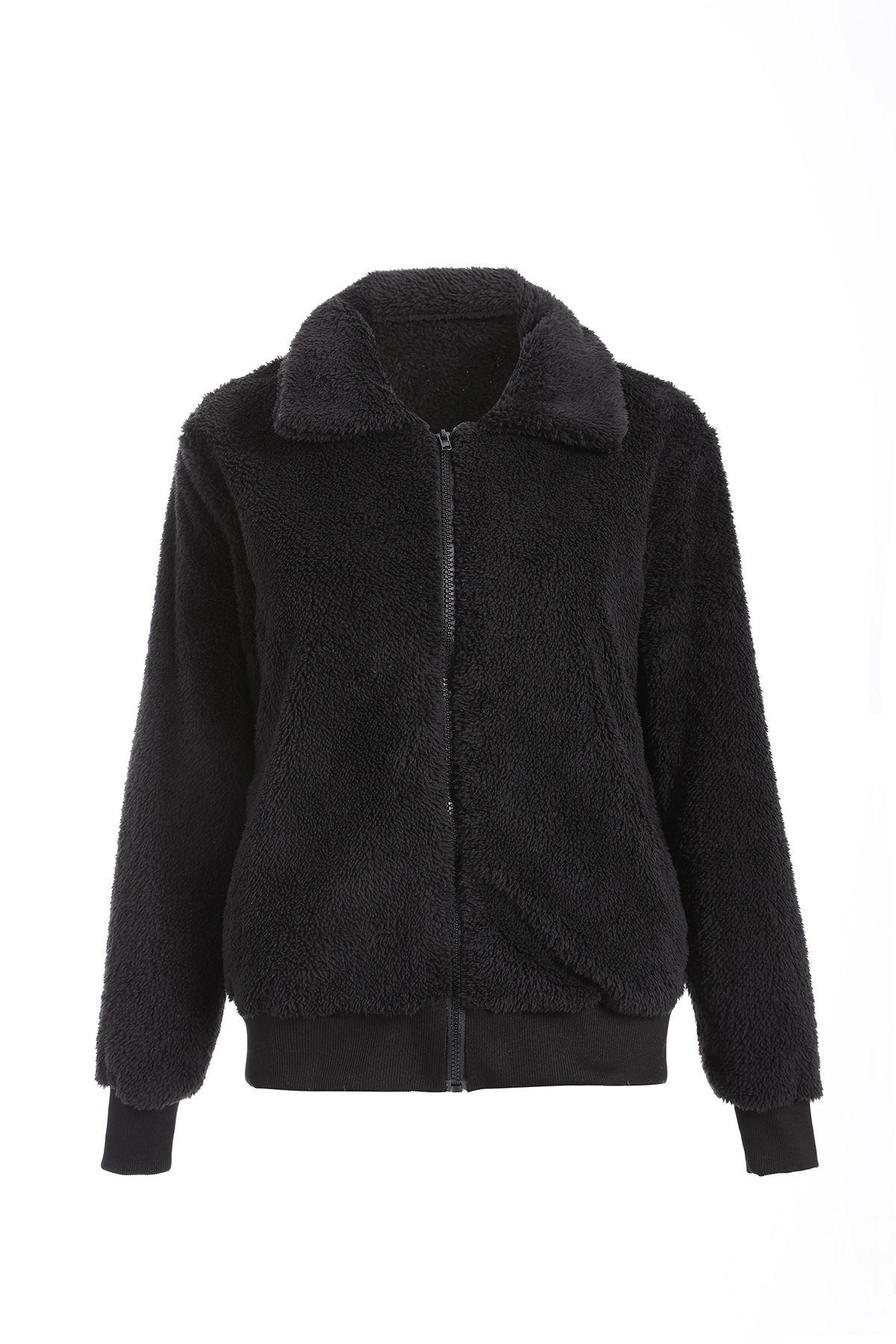 Faux Fur Coat Women Autumn Winter Fluffy Teddy Jacket Coat Plus Size Long Sleeve Outerwear Turn Down Short Coat Female