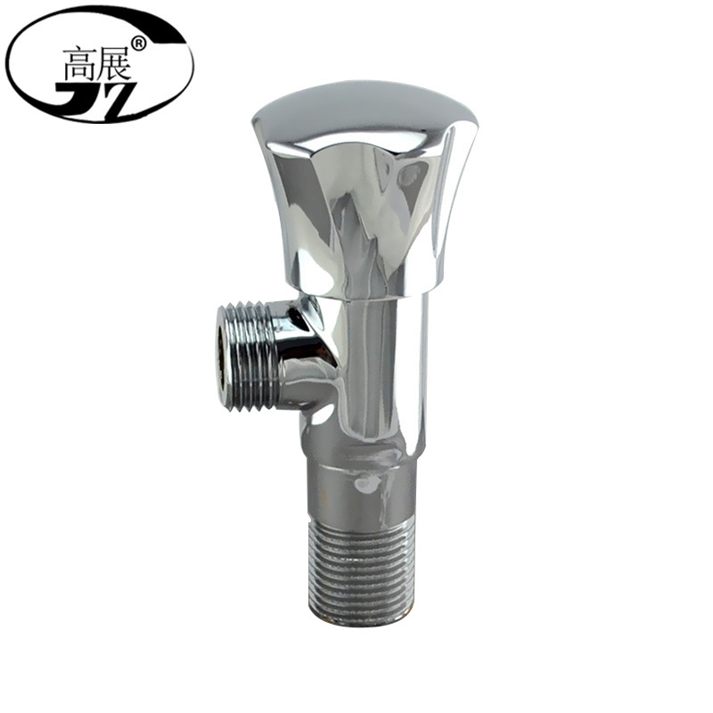 高展洁具厂家直销 铜蘑菇轮三角阀 厨房浴室 铜直角阀 铜杆 通用