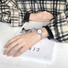 Trend fashionable retro women's watch, metal bracelet, Korean style, wholesale