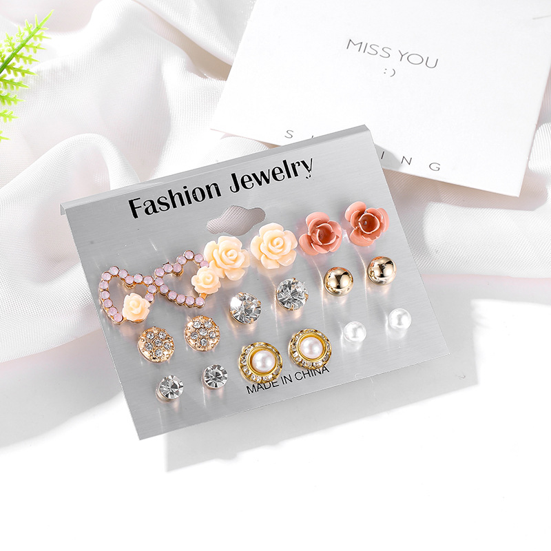 Hot Selling Fashion Flower Love Flower  Earrings display picture 6