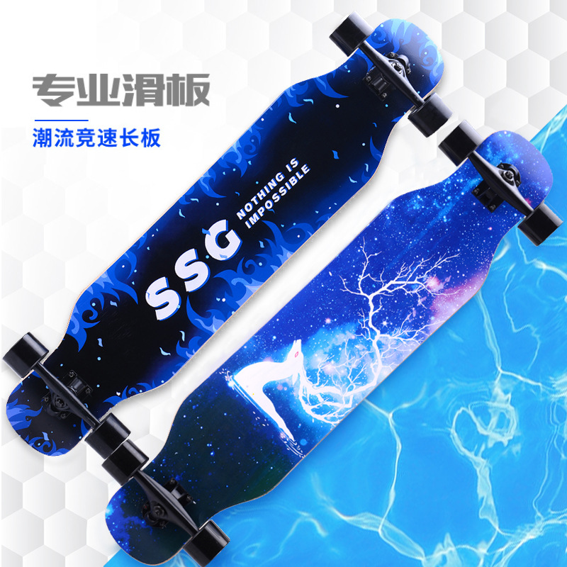 42 Long plate Highway Skate Cruiser The four round Land surfing Skate China longboard