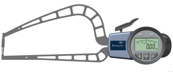 厂家源头供应德国kroeplin数显管壁厚度测量卡规C4R50