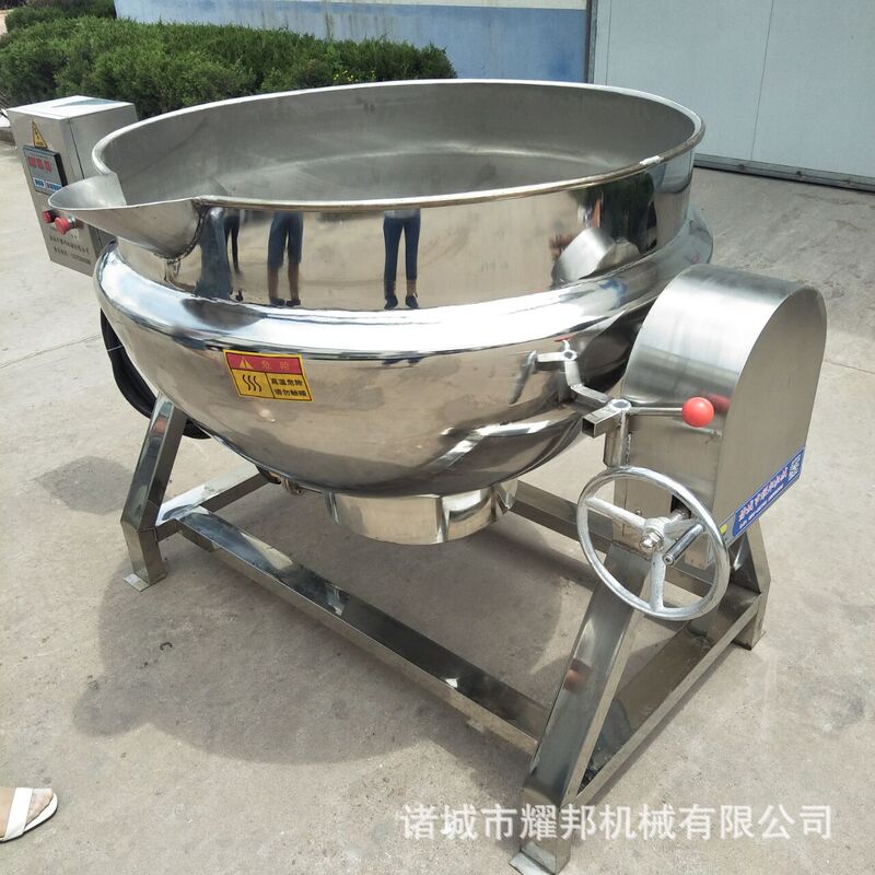 Large cooking pot for beef and mutton soup, corn and sorghum cooking pot and high-power heating equipment machinery