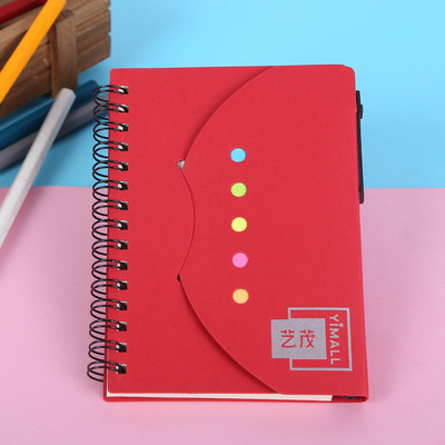 combination Notes Notepad Sticky notebook Loose-leaf The coil business affairs Notepad Customized logo