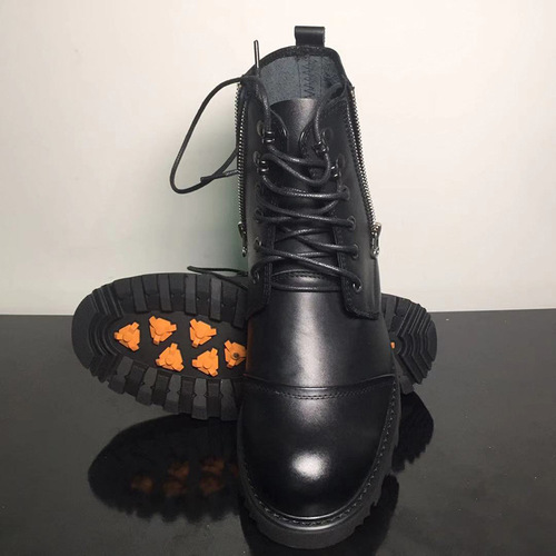 New Men's High-Top Leather Shoes, Outdoor Workwear Genuine Leather Non-Slip Boots