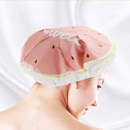 Shampoo cap, anti-oil fume cap, waterproof shower cap, cute fruit cartoon bath cap