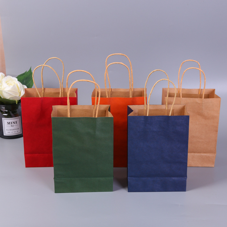 厂家供应牛皮纸袋 环保牛皮纸广告礼品袋 食品烘焙打包手提袋