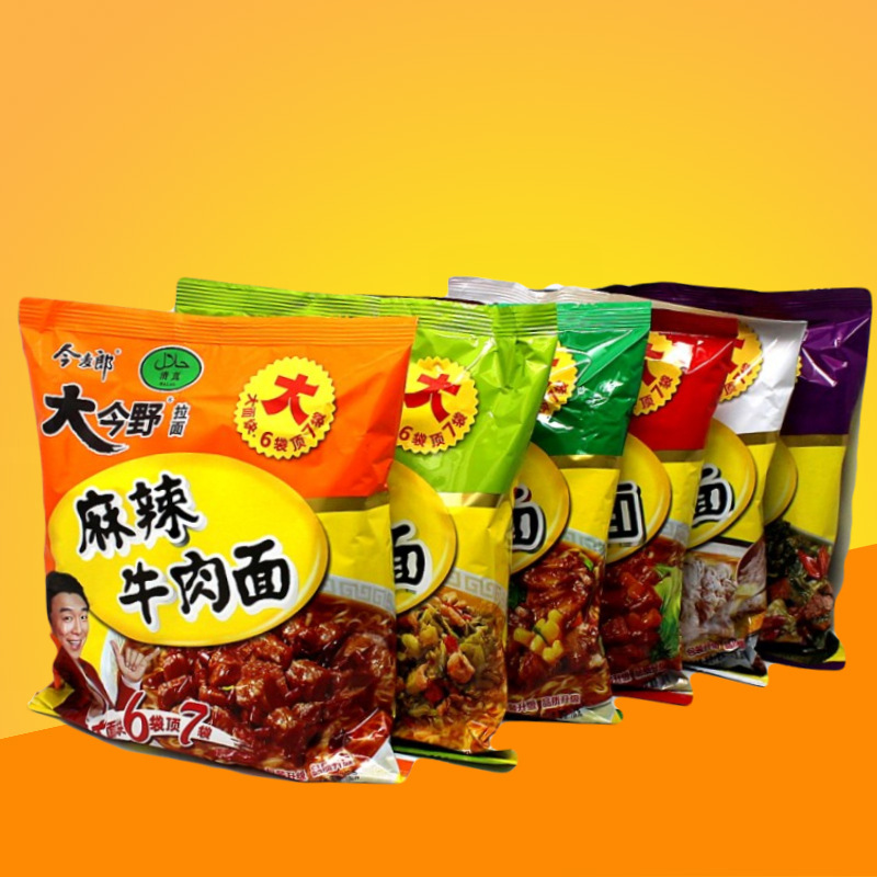 今麦郎大今野拉面 大面块多种口味 整箱24袋速食泡面方便面