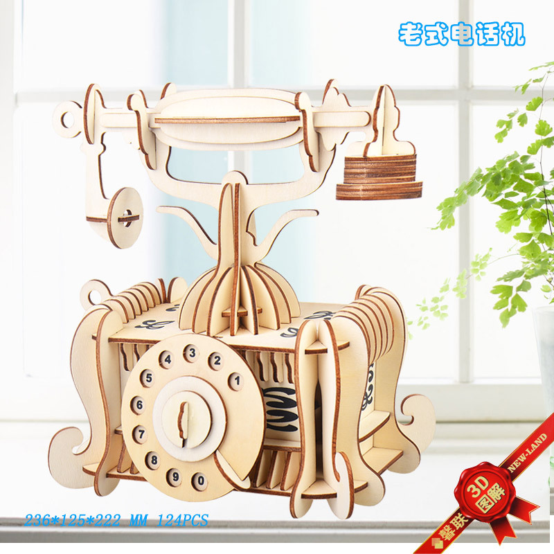 Старомодный телефон, конструктор с лазером