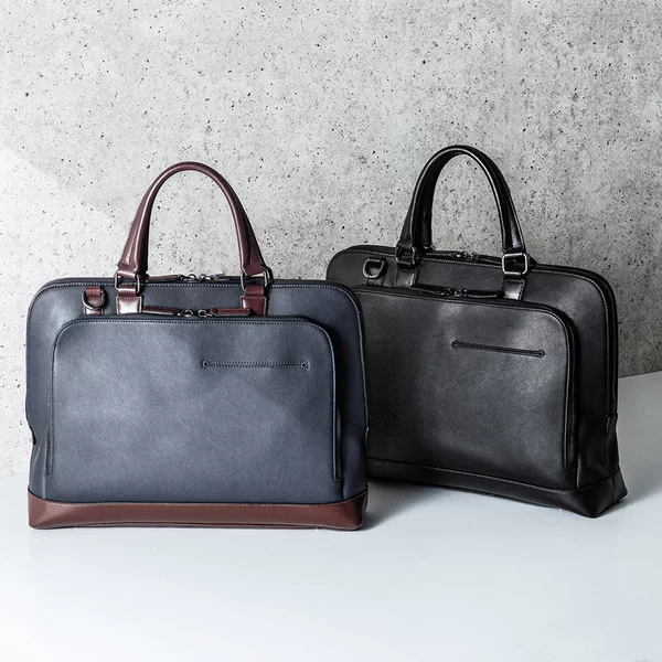 Japanese SANWA Genuine Leather Computer Bag 13.3 Crossbody Shoulder Bag Casual Men's Briefcase 200-BAG159BK