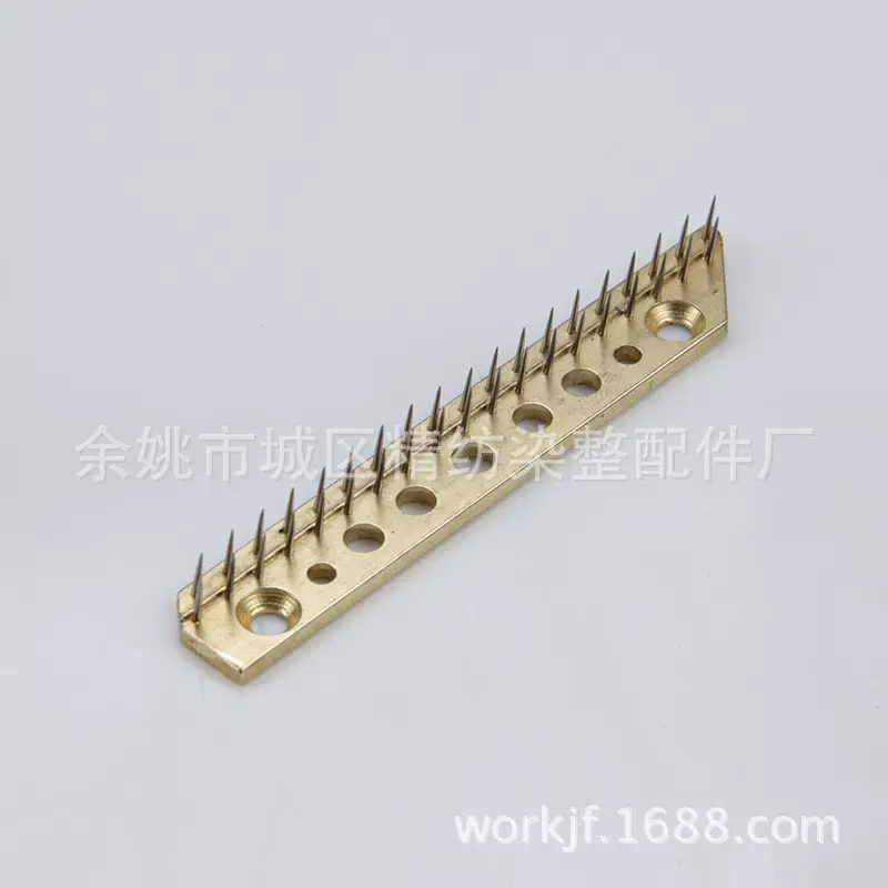 厂家供应纺织配件针板011黄铜针板可定货铜材质定型机针板