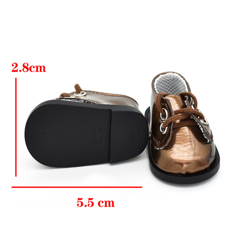 5cm baby shoes, star doll idol cute lace-up small leather shoes, 20cm cotton doll doll toy shoes