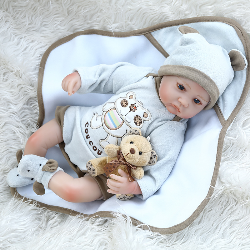 40cm reborn muñeca reborn premie cuerpo suave realista toque real