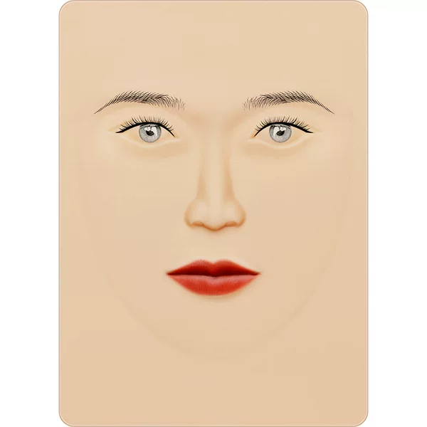 Embroidery Half Practice Leather Eyebrow Practice Skin Imitation Face Skin Woman Face Full Face Silicone Imitation Leather Eyebrow Skin
