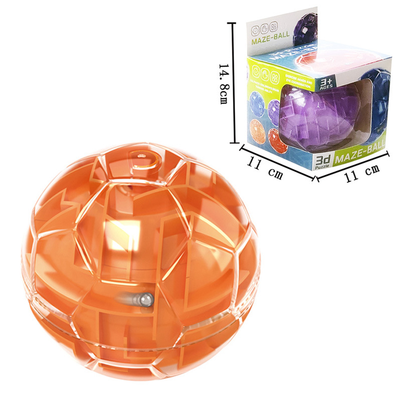 Bola de equilibrio de inteligencia infantil Bola de laberinto Juguete de descompresión Comercio exterior 3D tridimensional Palm Maze