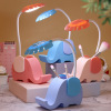 Cartoon snails, LED pens holder, table lamp charging, children's reading for elementary school students, night light, eyes protection